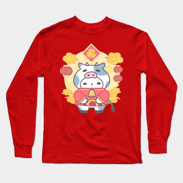 Bountiful Grace: Cow Chinese Zodiac! Long Sleeve T-Shirt by LoppiTokki